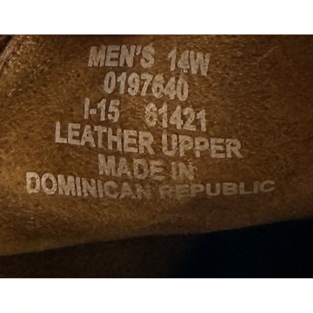 Sperry Top-Sider Authentic Original Leather Boat Shoes Tan Men Sz 14W 0197640